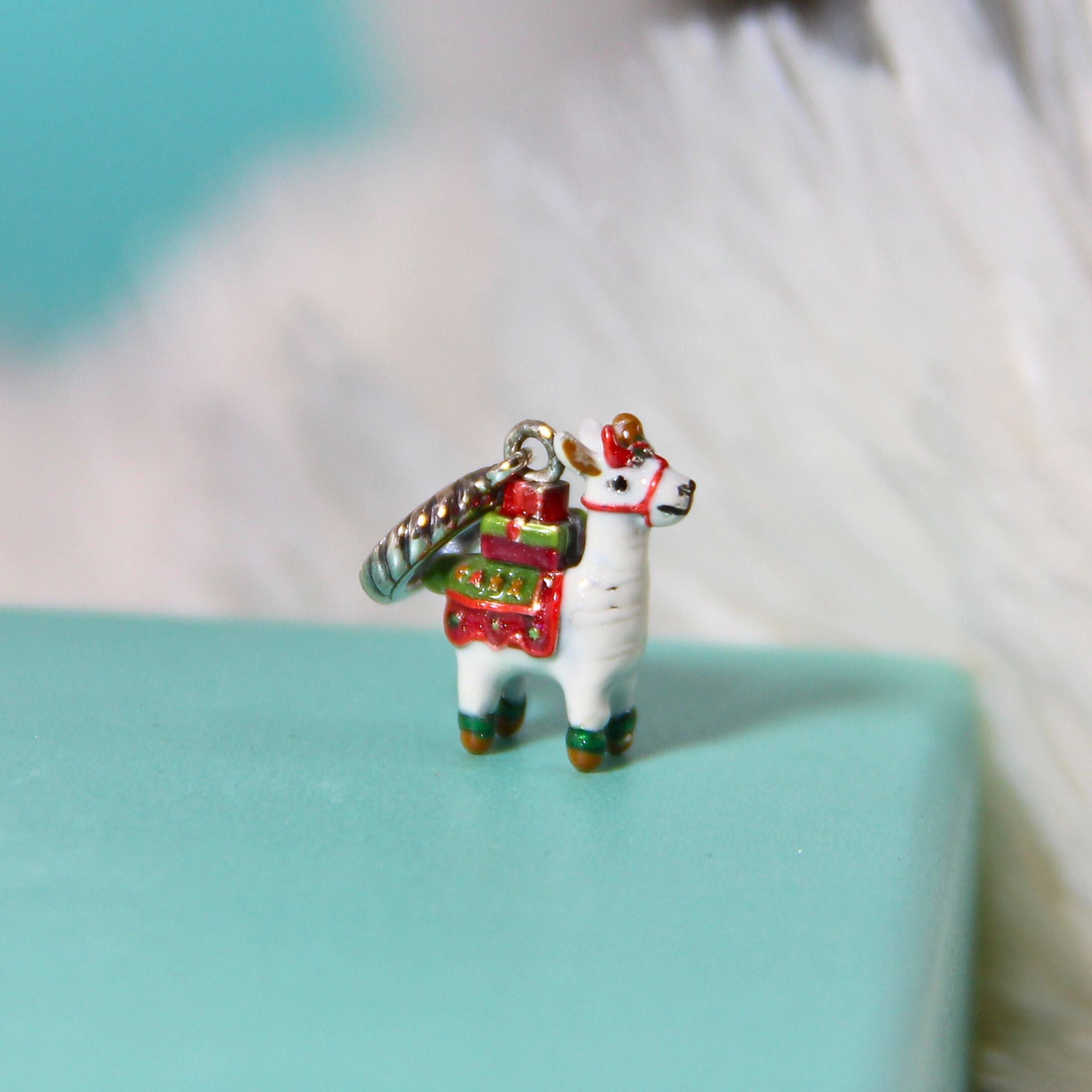 The Christmas Llama Pendant Charm