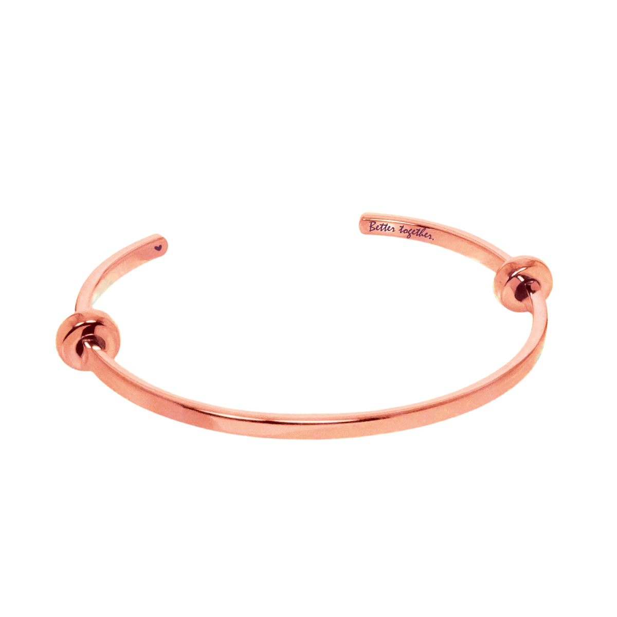 Customized Open Bangle Rose Gold