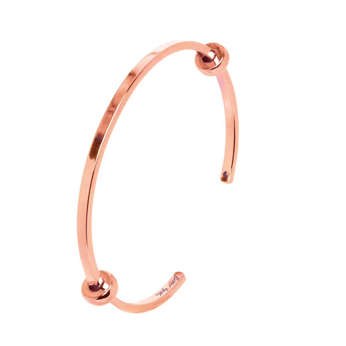 Customized Open Bangle Rose Gold